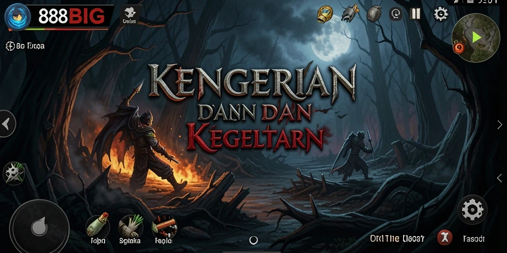 Tangkapan layar gameplay 88BIG menampilkan kengerian yang mendalam dan atmosfer menegangkan.