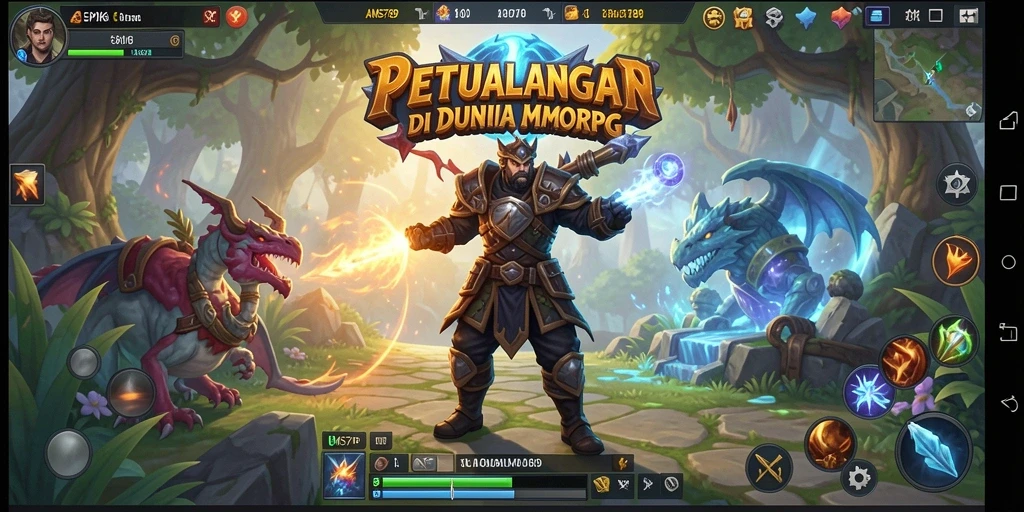 Tampilan menakjubkan dalam permainan MMORPG AMS789.
