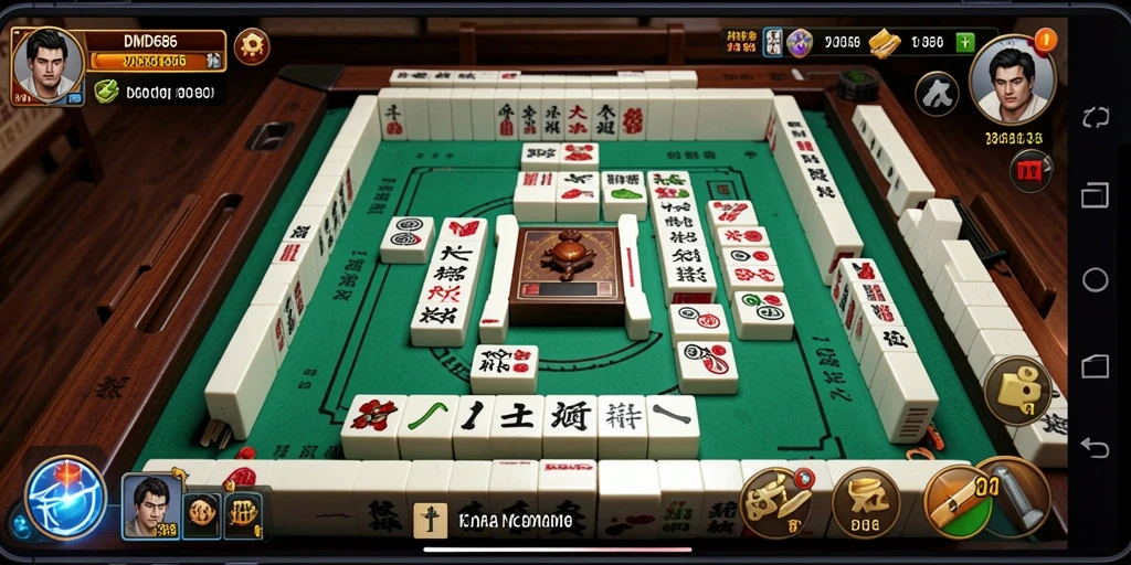 Tampilan gameplay DMD686 yang penuh warna dan menantang dalam permainan Mahjong.