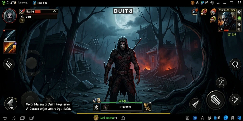 Gameplay menyeramkan DUIT8 dengan suasana mencekam.