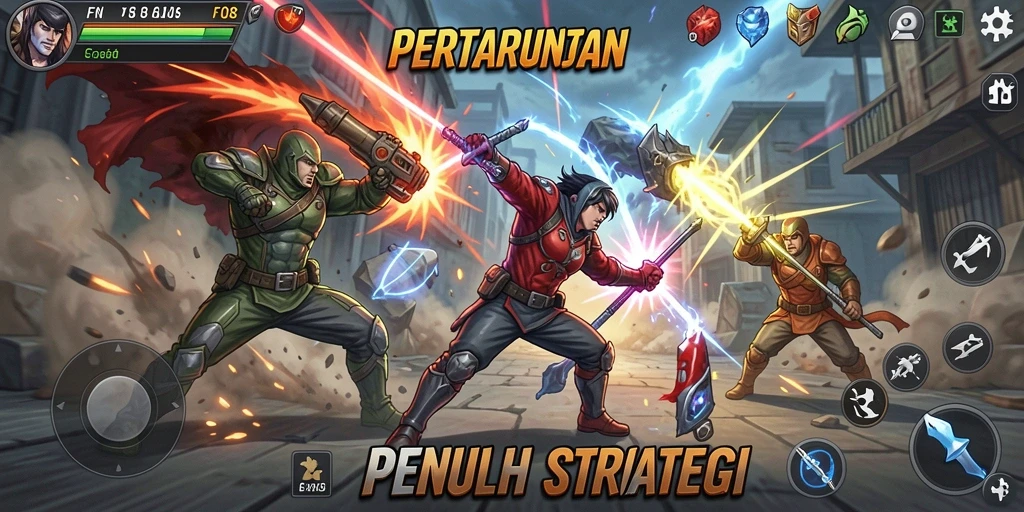 Gameplay F08 yang intens dan menegangkan dalam setiap pertarungan.
