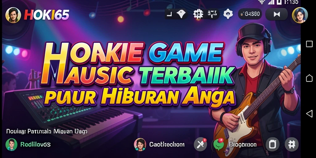 Screenshot gameplay HOKI65 menampilkan aksi seru bermain musik.