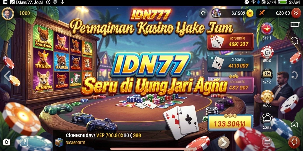 Tampilan gameplay Kasino yang menarik dan mengasyikkan di IDN777.