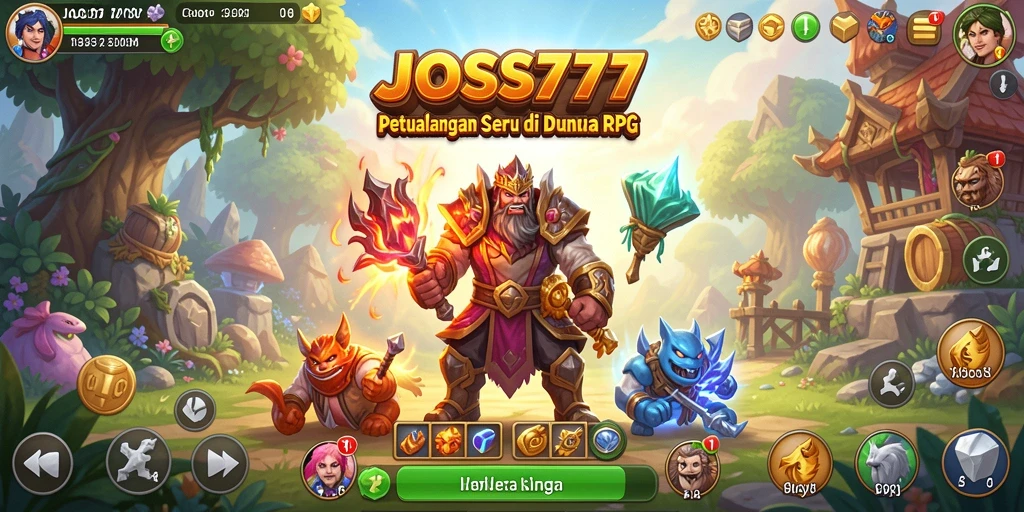 Tangkapan layar menunjukkan pertarungan epik dalam JOSS777.