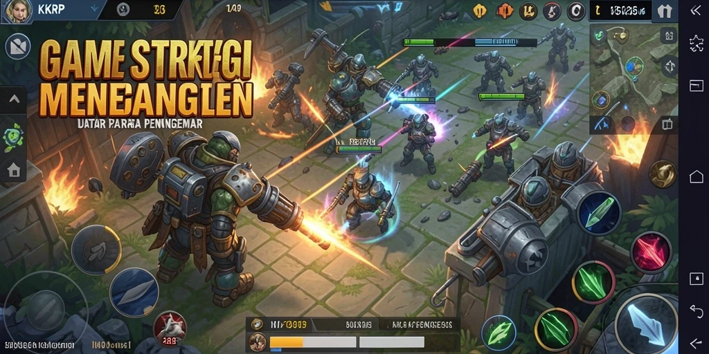 Gameplay seru dari KKRP menampilkan pertempuran strategis yang mendebarkan.