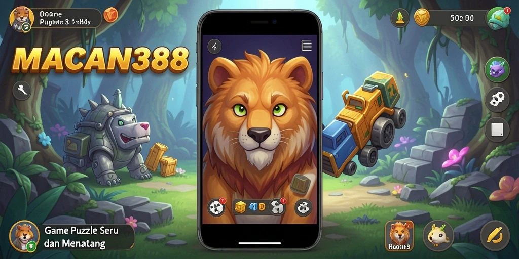Tampilan gameplay dari <strong>MACAN388</strong> yang penuh warna dan menantang.