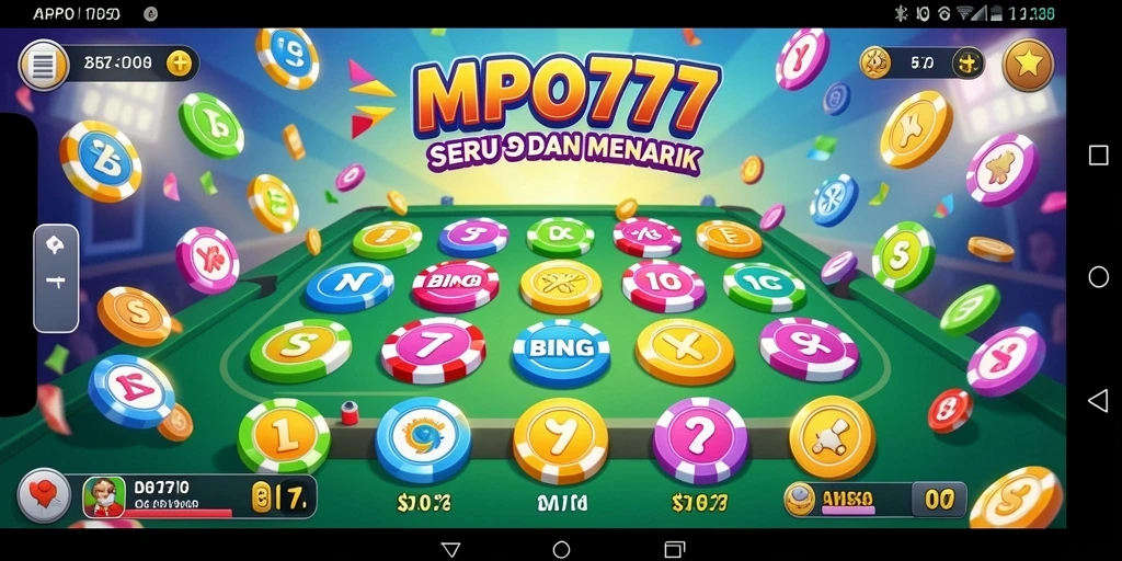 Screenshot MPO777 menampilkan aktivitas seru permainan Bingo.