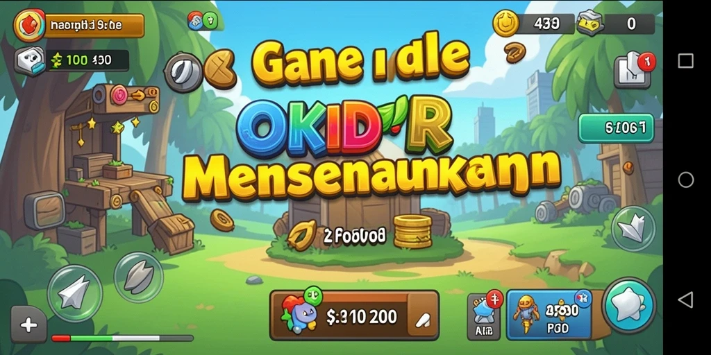 Tangkapan layar OKIDR dengan gameplay Idle yang seru dan menarik.