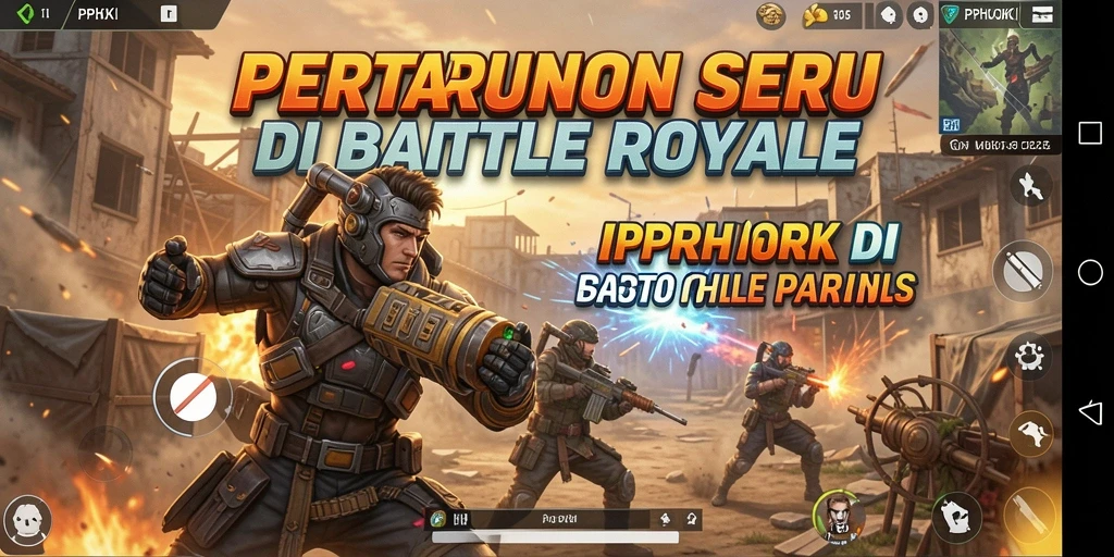 Tampilan gameplay seru dalam pertarungan Battle Royale PPHOKI.