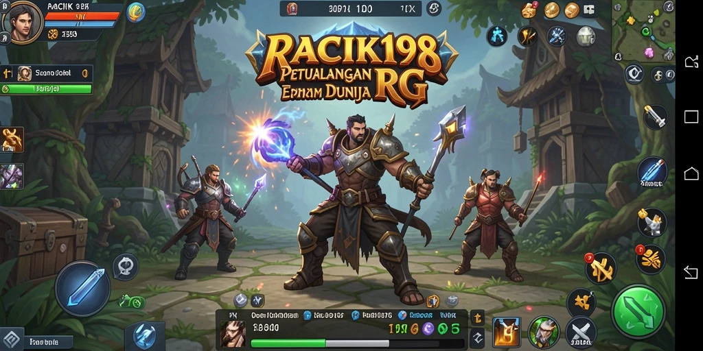 Screenshot utama RACIK198 menampilkan aksi seru di dunia RPG.