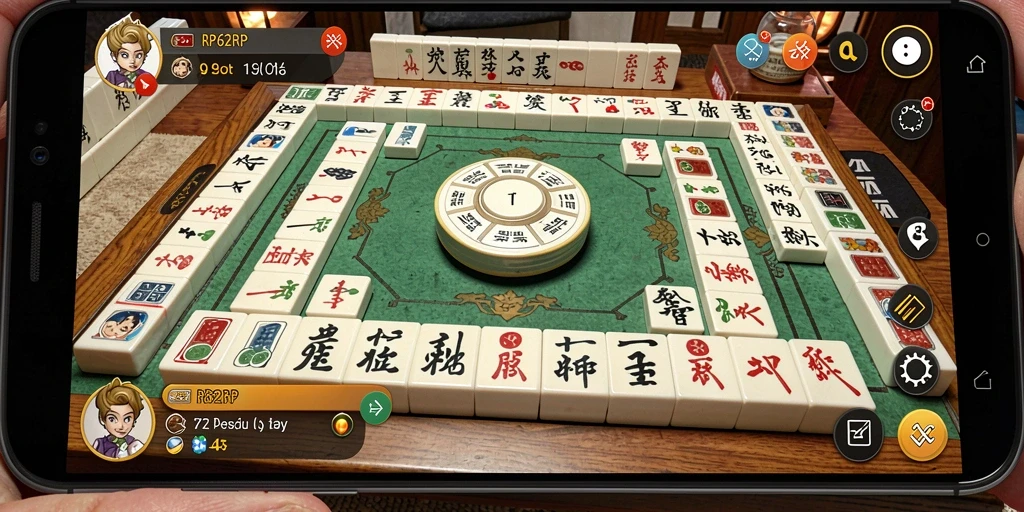 Tampilan gameplay Mahjong yang seru dan menantang di RP62RP.