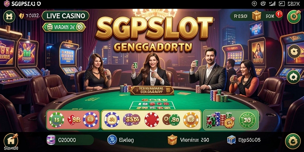 Tampilan gameplay Live Casino SGPSLOT yang menghibur dan interaktif.
