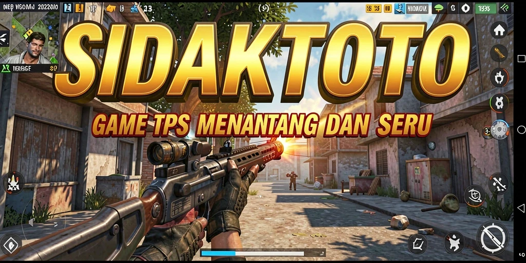Tangkapan layar utama SIDAKTOTO menampilkan aksi seru dalam permainan TPS.