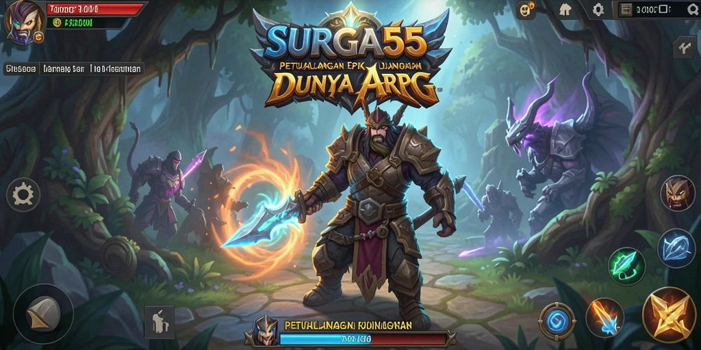 Screenshot gameplay SURGA55 dengan aksi mendebarkan dalam pertempuran ARPG.