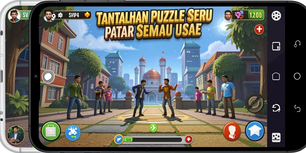 Tampilan gameplay menarik dan penuh warna dari SVIP4.