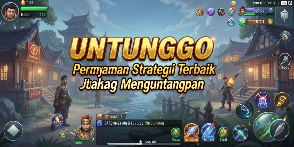 Screenshot UNTUNGGO menampilkan aksi seru dalam permainan strategi SLG.